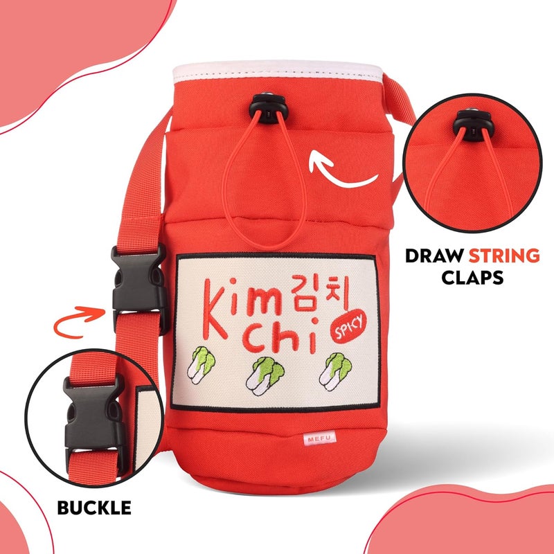 Mefu Chalk Bag for Rock Climbing, Bouldering, and Weightlifting - Asian-Inspired Design - Premium Chalk Bucket with Quick-Clip Belt, Zipper Pocket, Brush Holder - Image 2